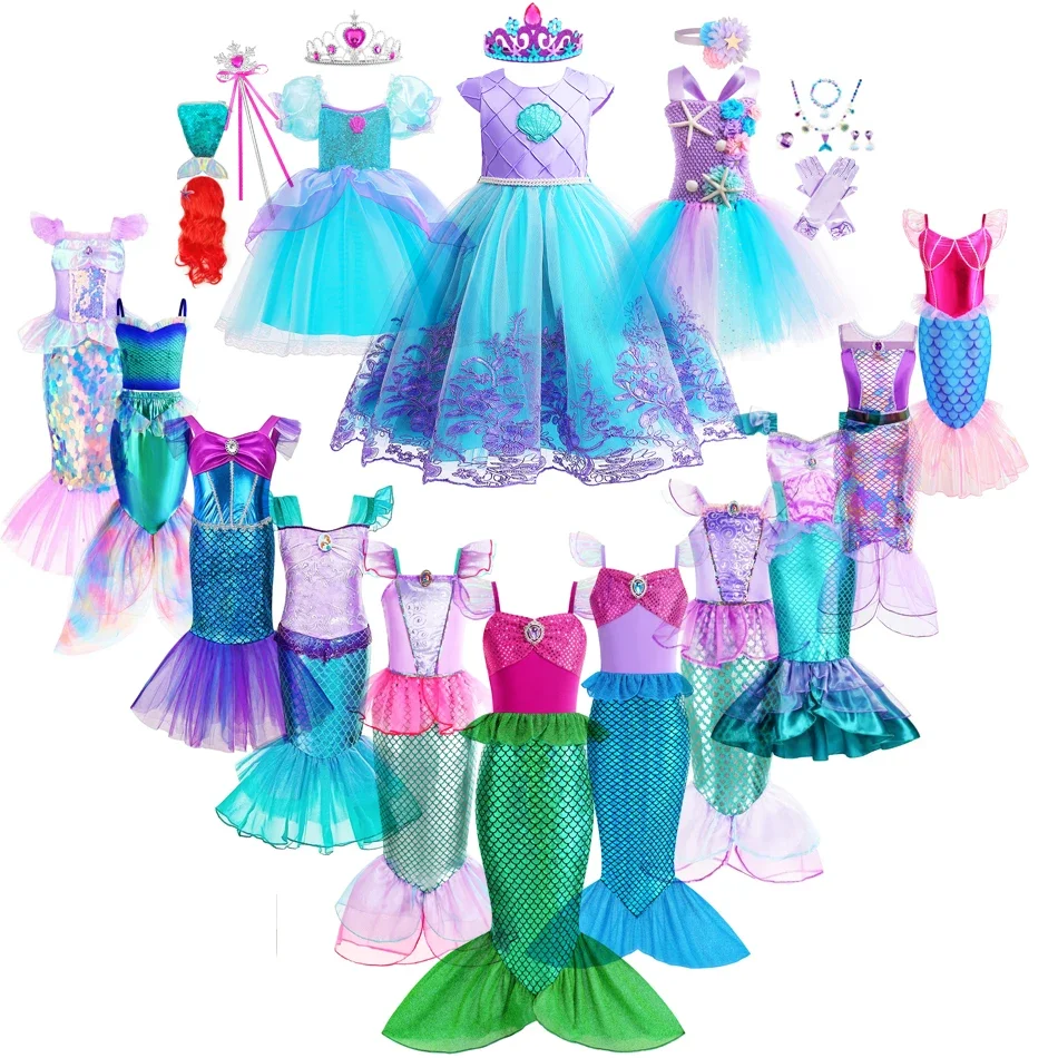 Baby Clothing Europe - Zeemeermin Jurk Meisjes Kinderen Cosplay Jurken
