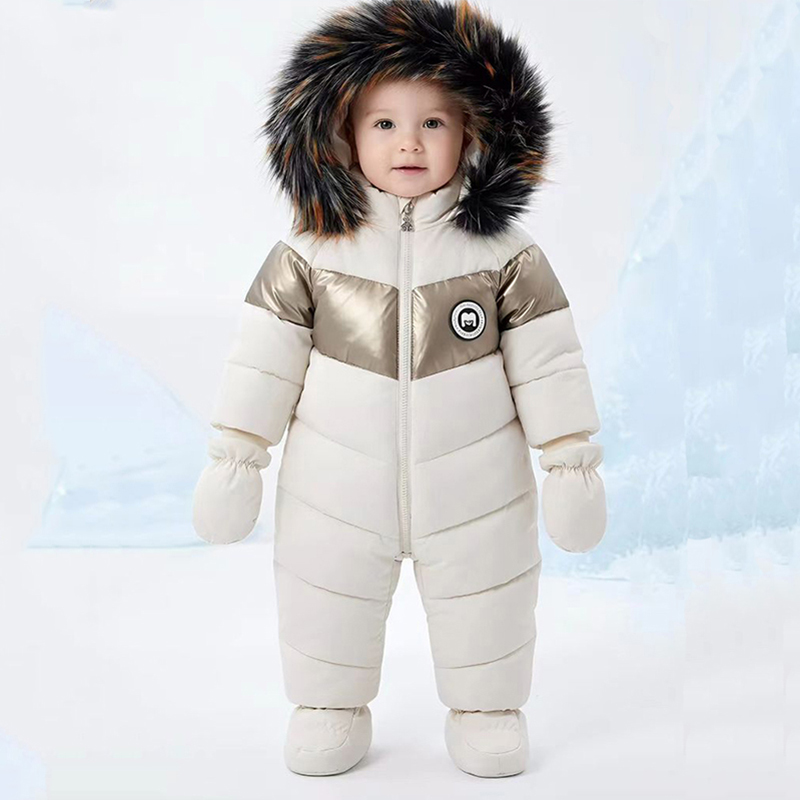 Baby Clothing Winter - Winter pasgeboren baby romper met handschoenen