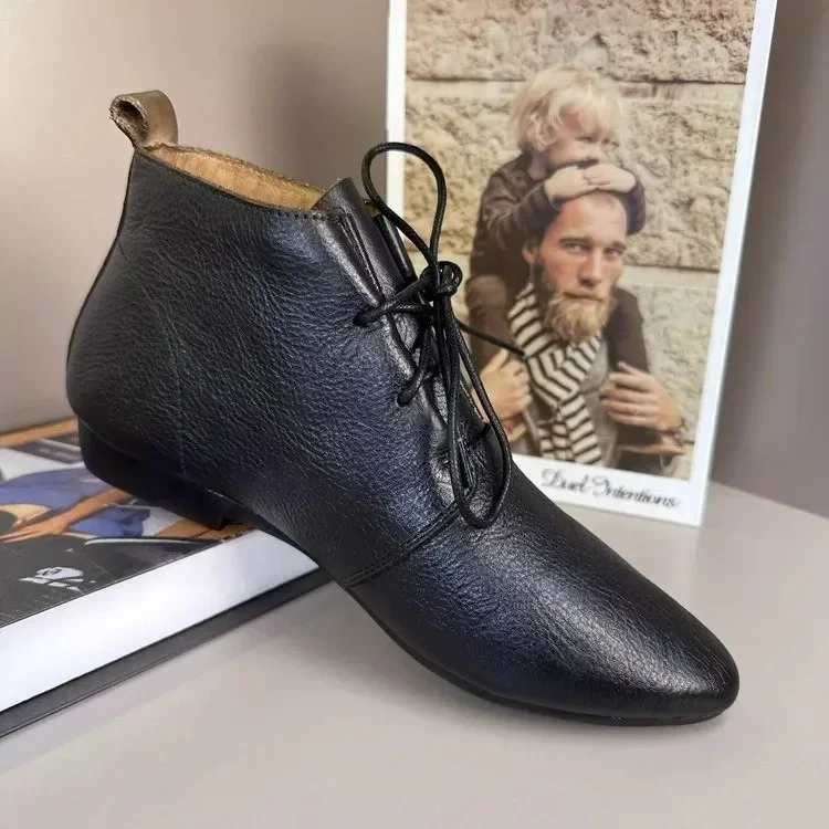 Soft Sole Booties - 2024 Vrouwen Platte Korte Laarzen Lace