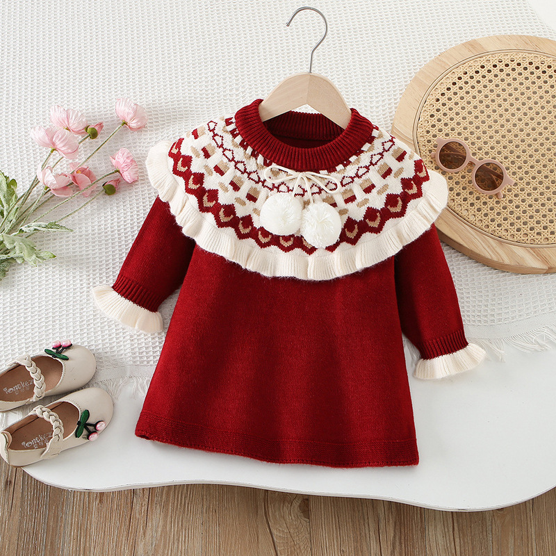 Meisjes Gebreide Jurken Lente  - Baby Clothing Line recensie en prijs