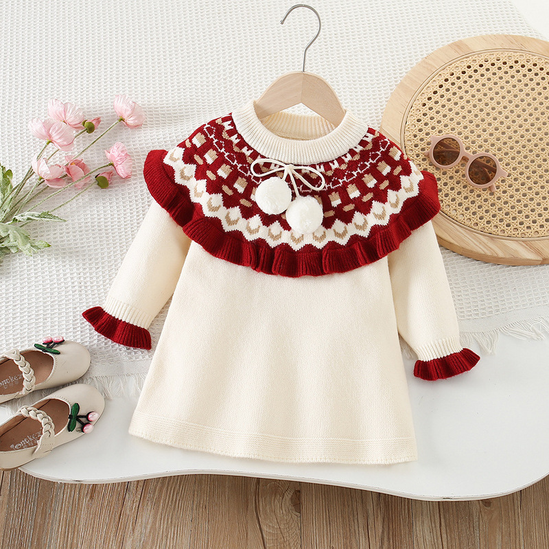 Meisjes Gebreide Jurken Lente  - Baby Clothing Line recensie en prijs