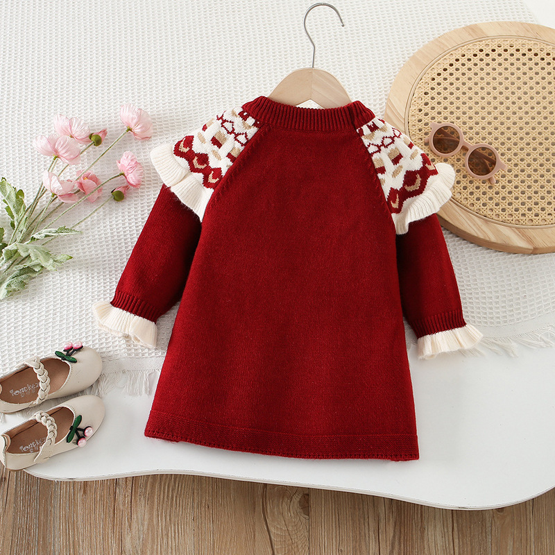 Meisjes Gebreide Jurken Lente  - Baby Clothing Line recensie en prijs