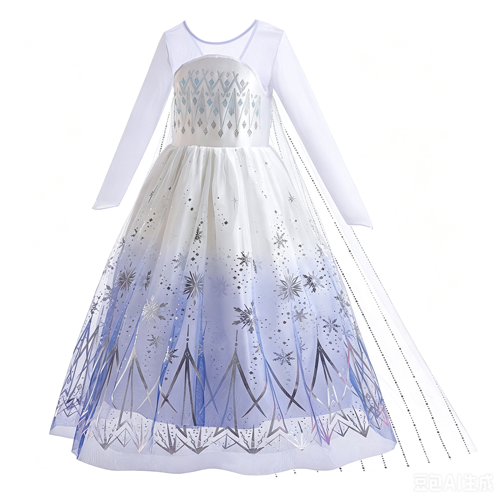 Witte Elsa Jurken Meisjes Verj - Baby Clothing Europe recensie en prijs