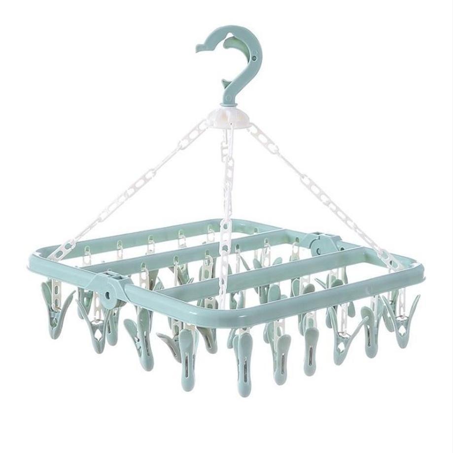 1 stuks 32 clips opvouwbare kl - Baby Clothing Hanging Rack recensie en prijs