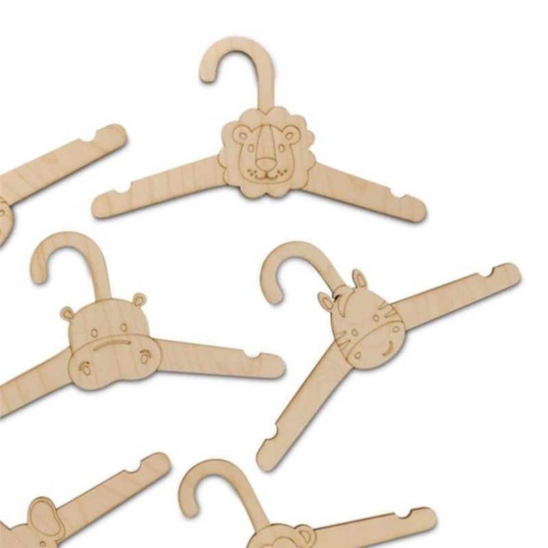 ABJI-20PCS Schattige houten kl - Baby Clothing Hanging Rack recensie en prijs