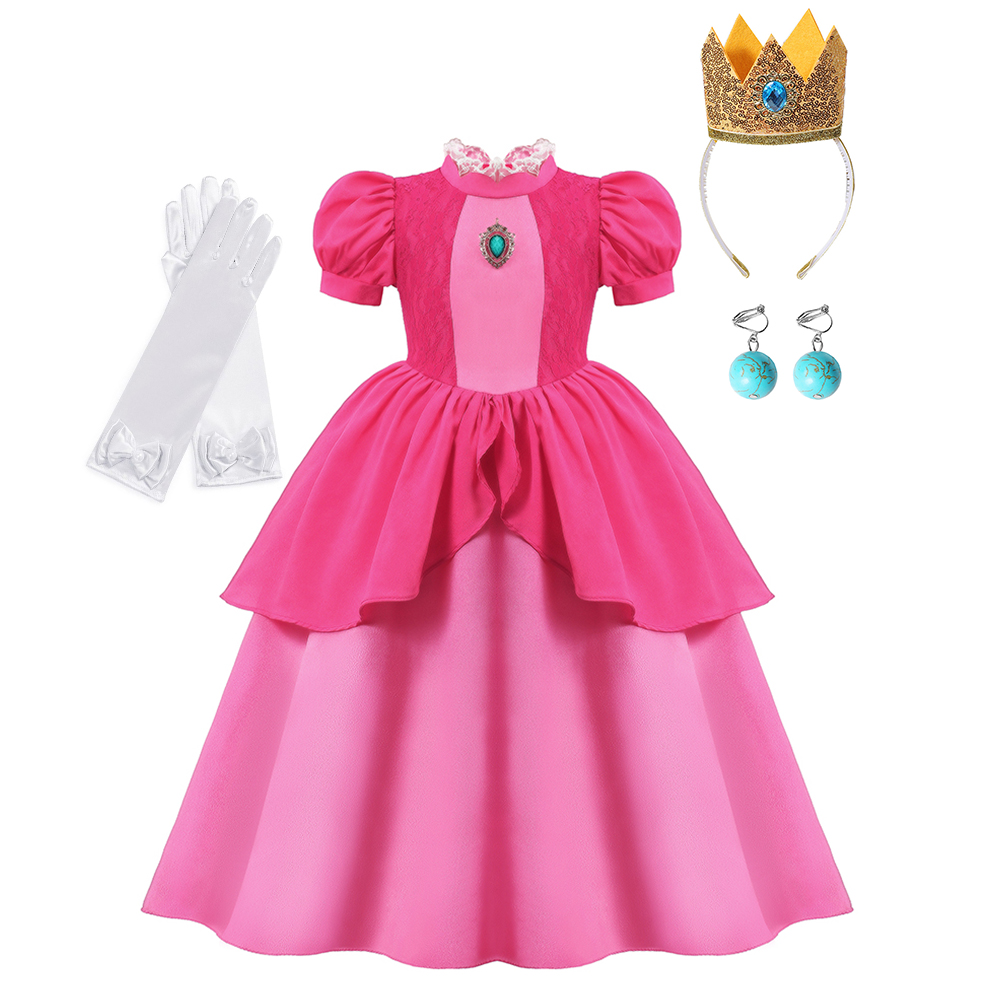 Perzik cosplay jurk meisje fil - Baby Clothing Europe recensie en prijs