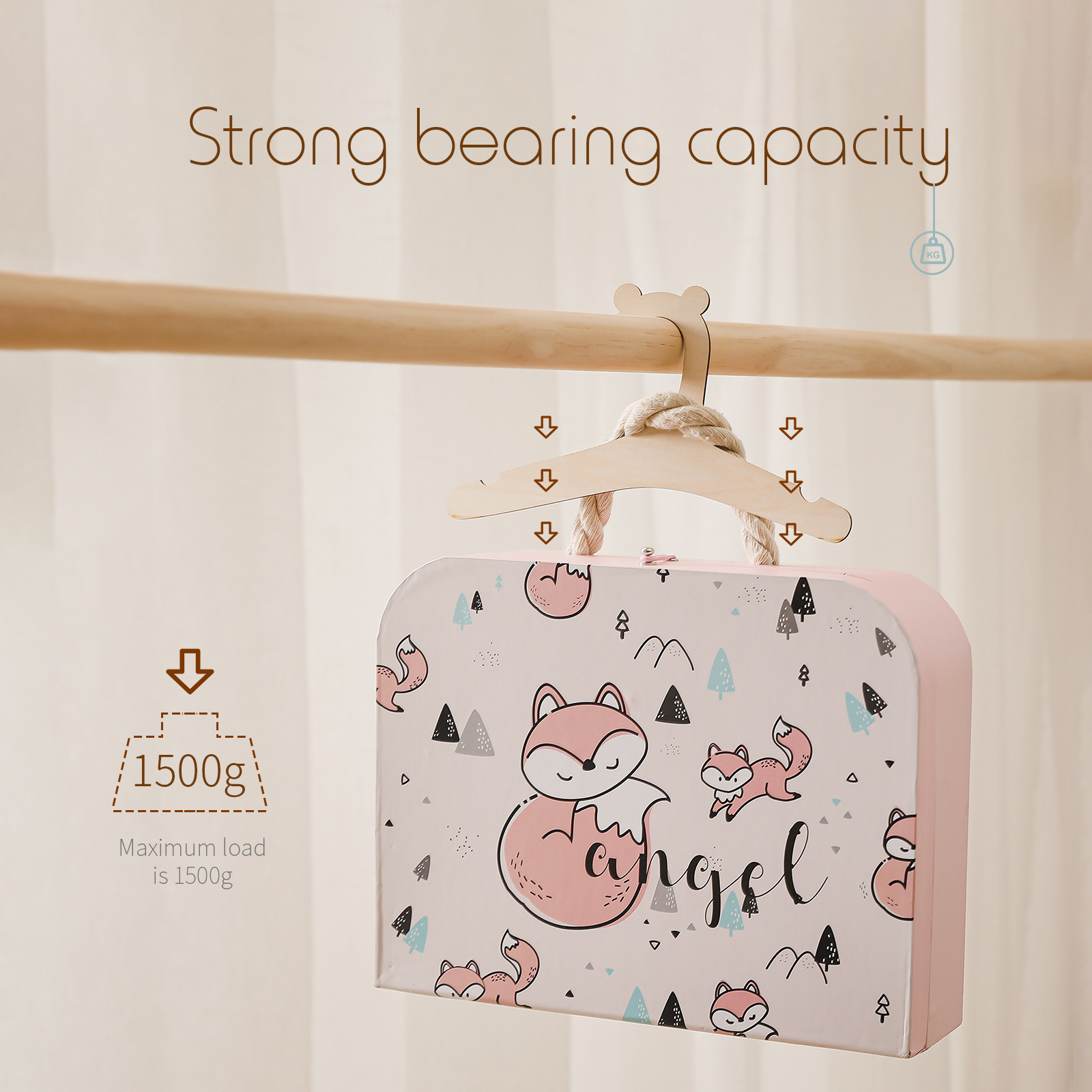 5/10 stuks houten babyhangers  - Baby Clothing Hanging Rack recensie en prijs