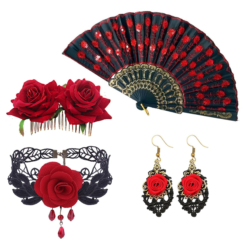 Rood-zwarte flamenco lange jur - Baby Clothing Europe recensie en prijs